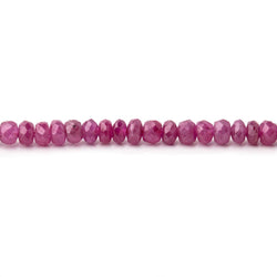 2.5-3.5mm Ruby Faceted Rondelle Beads 16.5 inch 210 pieces (ONLINE ORDER ONLY)
