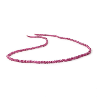 2.5-3.5mm Ruby Faceted Rondelle Beads 16.5 inch 210 pieces (ONLINE ORDER ONLY)