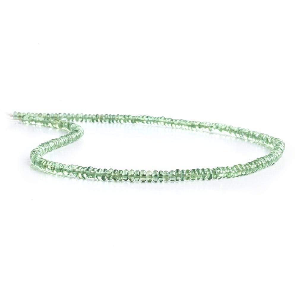 2.5-3mm Green Apatite plain rondelle 13 inch 172 Beads (ONLINE ORDER ONLY)