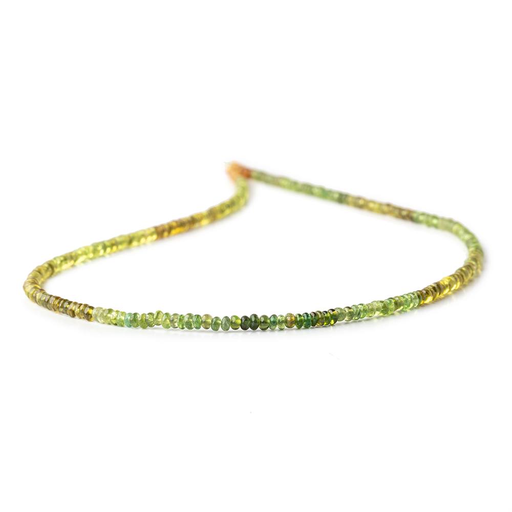 2.5-3mm Green & Brown Apatite Pain Rondelle Beads 16 inch 235 pieces (ONLINE ORDER ONLY)
