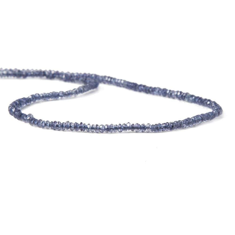 2.5-3mm Iolite Faceted Rondelle 14 inches 150pcs/strand (ONLINE ORDER ONLY)