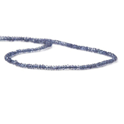 2.5-3mm Iolite Faceted Rondelle 14 inches 150pcs/strand (ONLINE ORDER ONLY)