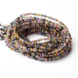 2.5-3mm Multi Color Sapphire Polished Chip Beads 16 inch 244 pieces (ONLINE ORDER ONLY)