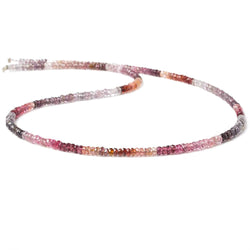 2.5-3mm Multi Color Spinel faceted rondelle beads 16 inch 85 pieces (ONLINE ORDER ONLY)