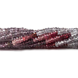 2.5-3mm Multi Color Spinel faceted rondelle beads 16 inch 85 pieces (ONLINE ORDER ONLY)