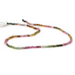 2.5-3mm Multi Color Tourmaline Faceted Rondelle Beads 14.5 inch 220 pieces (ONLINE ORDER ONLY)