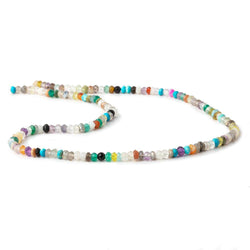 2.5-3mm Multi Gemstone Faceted Rondelle Beads 13 inch 120 pieces (ONLINE ORDER ONLY)