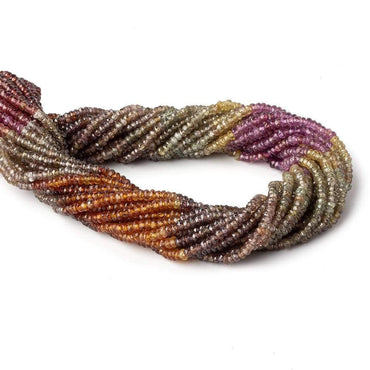 2.5-3mm Multi Gemstone Faceted Rondelle Beads 14.5 inch 150 pcs (ONLINE ORDER ONLY)