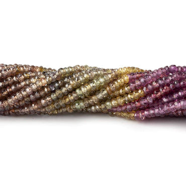 2.5-3mm Multi Gemstone Faceted Rondelle Beads 14.5 inch 150 pcs (ONLINE ORDER ONLY)