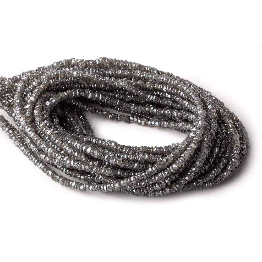 2.5-3mm Mystic Grey Topaz Faceted Rondelles 16 inch 250 beads (ONLINE ORDER ONLY)