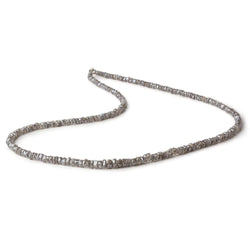 2.5-3mm Mystic Grey Topaz Faceted Rondelles 16 inch 250 beads (ONLINE ORDER ONLY)