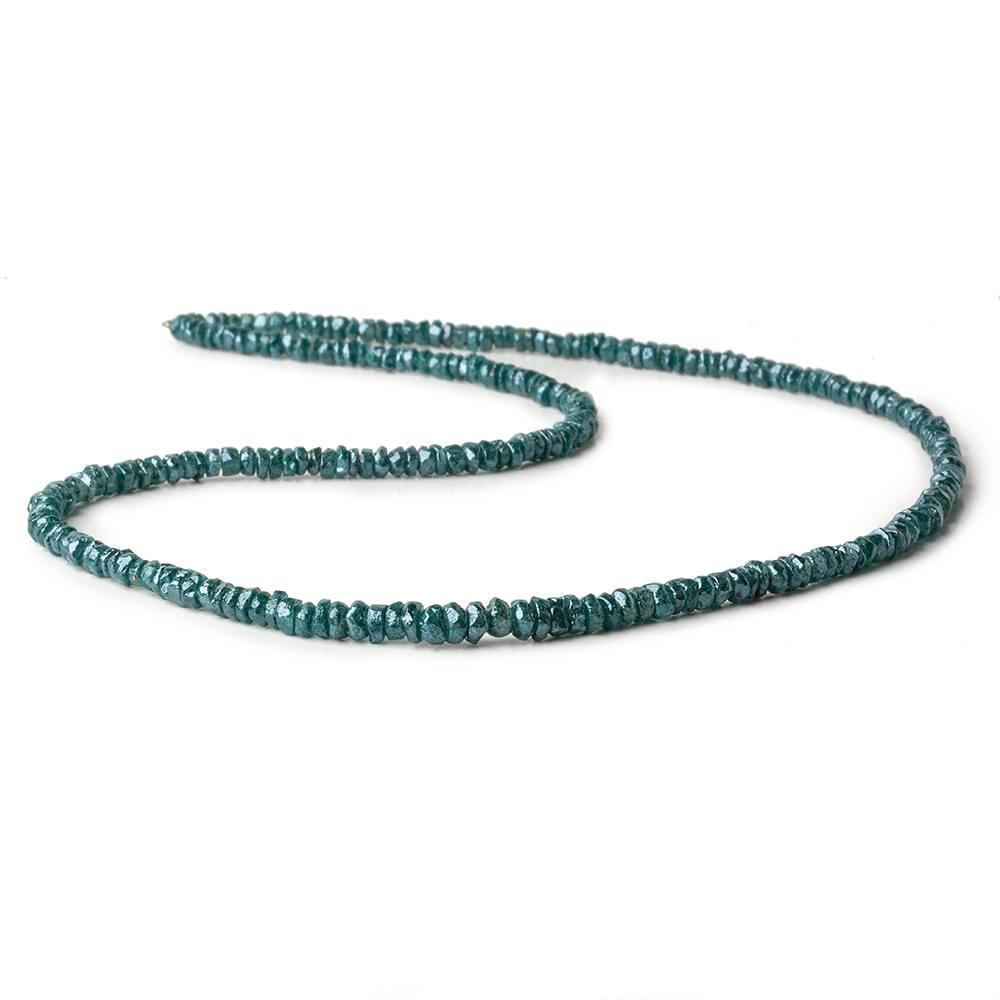 2.5-3mm Mystic Teal Topaz Faceted Rondelles 16 inch 245 beads (ONLINE ORDER ONLY)