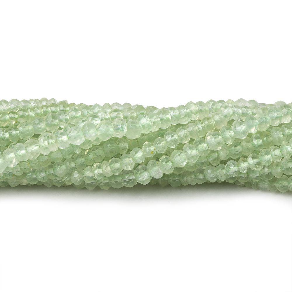 2.5-3mm Prehnite Faceted Rondelle 13.5 inch 163 Beads (ONLINE ORDER ONLY)