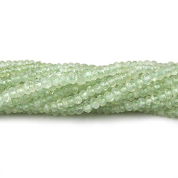 2.5-3mm Prehnite Faceted Rondelle 13.5 inch 163 Beads (ONLINE ORDER ONLY)
