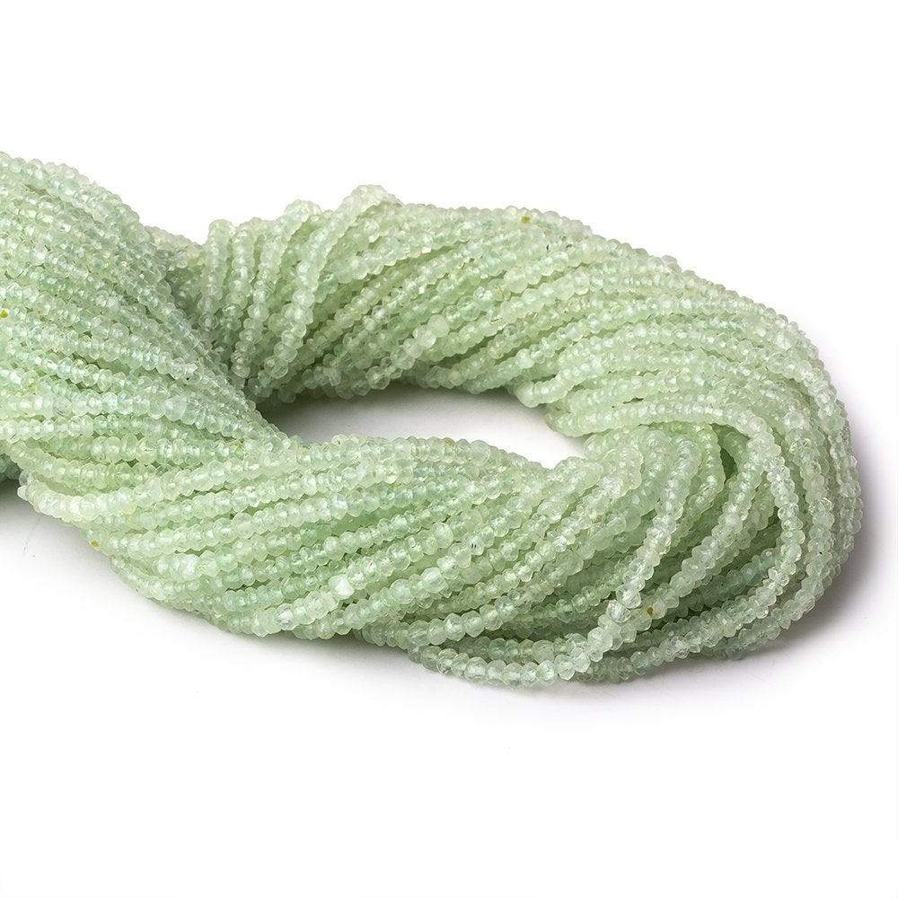 2.5-3mm Prehnite Faceted Rondelle 13.5 inch 163 Beads (ONLINE ORDER ONLY)