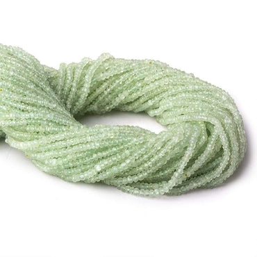 2.5-3mm Prehnite Faceted Rondelle 13.5 inch 163 Beads (ONLINE ORDER ONLY)