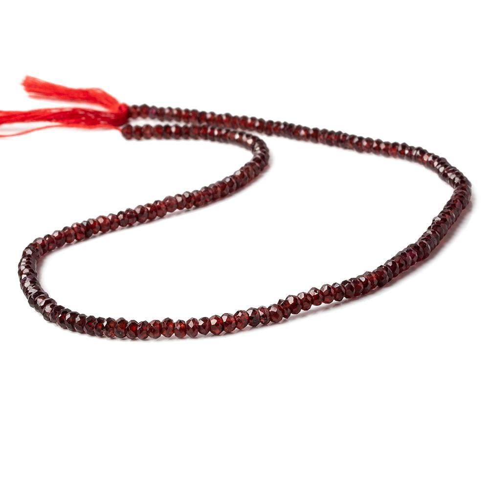 2.5-3mm Pyrope Garnet Faceted Rondelle Beads 13.5 inch 175 pieces (ONLINE ORDER ONLY)