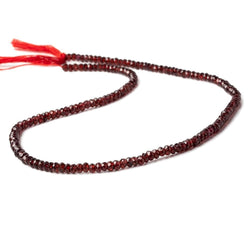 2.5-3mm Pyrope Garnet Faceted Rondelle Beads 13.5 inch 175 pieces (ONLINE ORDER ONLY)