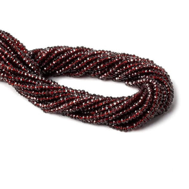 2.5-3mm Pyrope Garnet Faceted Rondelle Beads 13.5 inch 175 pieces (ONLINE ORDER ONLY)