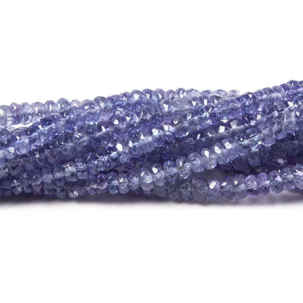 2.5-3mm Tanzanite Beads Faceted Rondelle 14.75 inch 222 pieces (ONLINE ORDER ONLY)