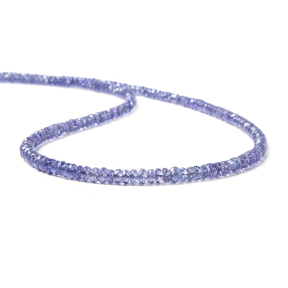 2.5-3mm Tanzanite Beads Faceted Rondelle 14.75 inch 222 pieces (ONLINE ORDER ONLY)