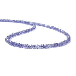 2.5-3mm Tanzanite Beads Faceted Rondelle 14.75 inch 222 pieces (ONLINE ORDER ONLY)