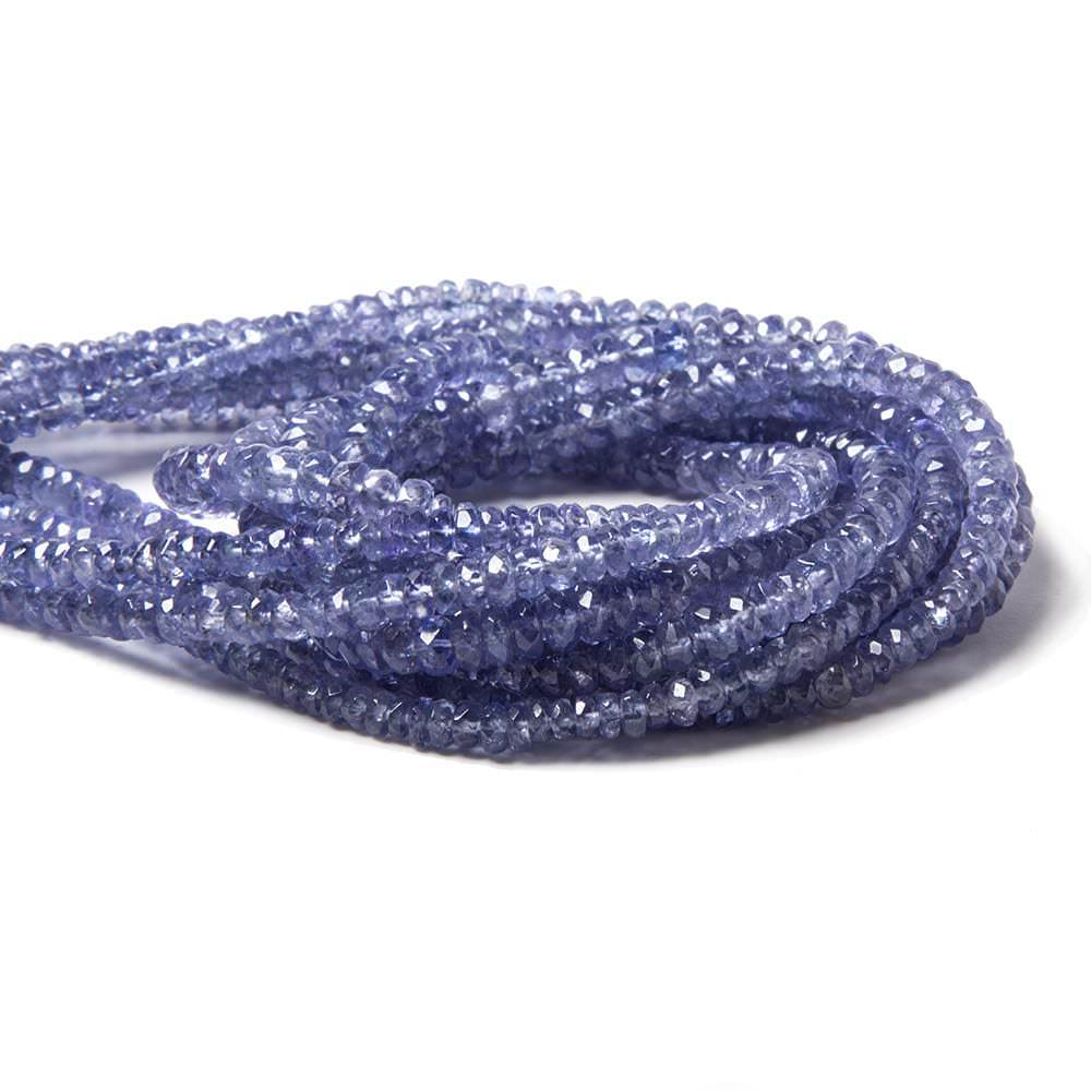 2.5-3mm Tanzanite Beads Faceted Rondelle 14.75 inch 222 pieces (ONLINE ORDER ONLY)