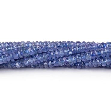 2.5-3mm Tanzanite Faceted Rondelle Beads 16 inch 196 pieces (ONLINE ORDER ONLY)