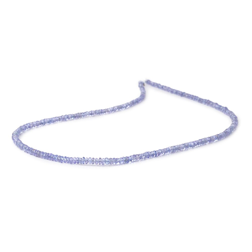 2.5-3mm Tanzanite Plain Rondelle Beads 18 inch 312 pieces (ONLINE ORDER ONLY)