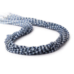 2.5-3mm White & Blue Sapphire Faceted Rondelle Beads 18 inch 233 pieces (ONLINE ORDER ONLY)