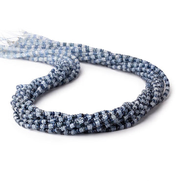 2.5-3mm White & Blue Sapphire Faceted Rondelle Beads 18 inch 233 pieces (ONLINE ORDER ONLY)