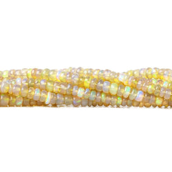 2.5-4.5mm Golden Ethiopian Opal Plain Rondelle Beads 16 inch 210 pieces (ONLINE ORDER ONLY)