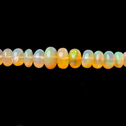 2.5-4.5mm Golden Ethiopian Opal Plain Rondelle Beads 16 inch 210 pieces (ONLINE ORDER ONLY)
