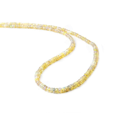 2.5-4.5mm Golden Ethiopian Opal Plain Rondelle Beads 16 inch 210 pieces (ONLINE ORDER ONLY)
