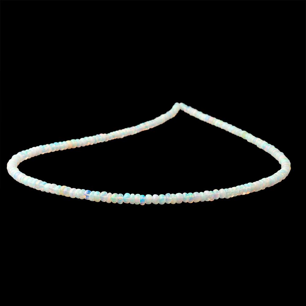 2.5-4mm Ethiopian Opal Plain Rondelle Beads 16 inch 185 pieces (ONLINE ORDER ONLY)