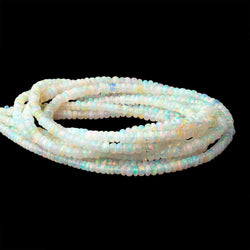 2.5-4mm Ethiopian Opal Plain Rondelle Beads 16 inch 185 pieces (ONLINE ORDER ONLY)