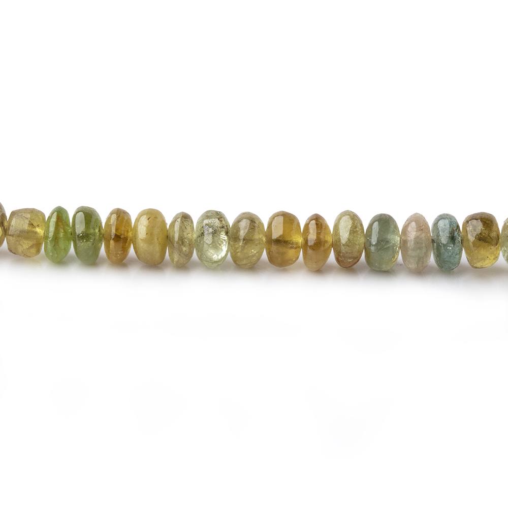 2.5-4mm Golden Green Tourmaline Plain Rondelle Beads 18 inch 220 pieces (ONLINE ORDER ONLY)