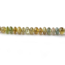 2.5-4mm Golden Green Tourmaline Plain Rondelle Beads 18 inch 220 pieces (ONLINE ORDER ONLY)