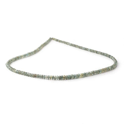 2.5-4mm Indicolite Tourmaline Plain Rondelle Beads 17 inch 212 pieces (ONLINE ORDER ONLY)