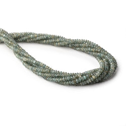 2.5-4mm Indicolite Tourmaline Plain Rondelle Beads 17 inch 212 pieces (ONLINE ORDER ONLY)