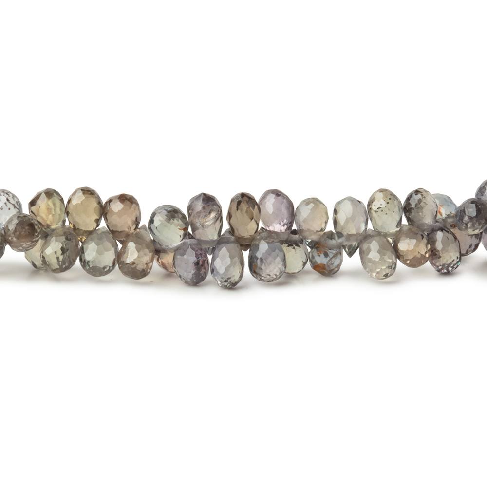2.5-4mm Plum Sapphire Micro Faceted Tear Drop Beads 7.5 inch 163 pieces AAA (ONLINE ORDER ONLY)