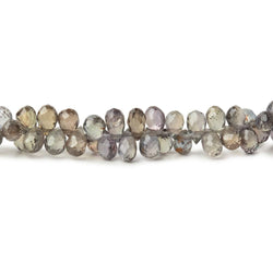 2.5-4mm Plum Sapphire Micro Faceted Tear Drop Beads 7.5 inch 163 pieces AAA (ONLINE ORDER ONLY)