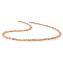 2.5-4mm Reddish Orange Sapphire Faceted Rondelle Beads 17 inch 272 pieces (ONLINE ORDER ONLY)