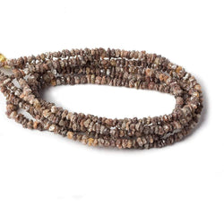 2.5-4mm Rose Chocolate Diamond crystal nugget beads 15 inch 225 pieces (ONLINE ORDER ONLY)