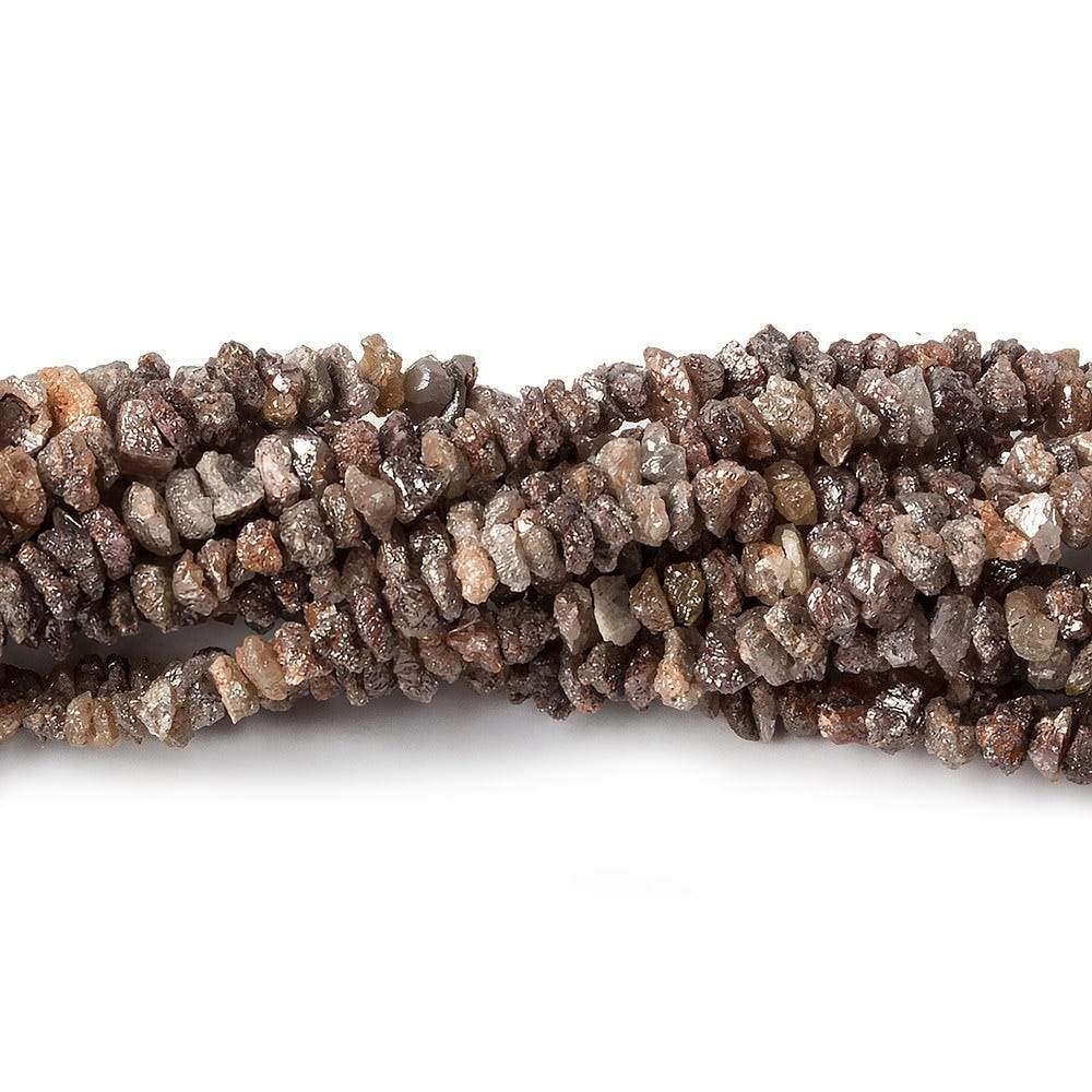 2.5-4mm Rose Chocolate Diamond crystal nugget beads 15 inch 225 pieces (ONLINE ORDER ONLY)