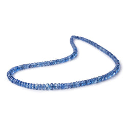 2.5-5.5mm Kyanite Plain Rondelles 15.5 inch 168 beads AA (ONLINE ORDER ONLY)