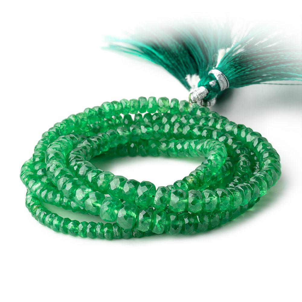 2.5-5.5mm Tsavorite Garnet Faceted Rondelle Beads 16 inch 184 pieces AA (ONLINE ORDER ONLY)
