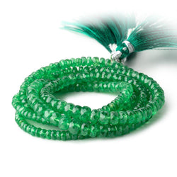 2.5-5.5mm Tsavorite Garnet Faceted Rondelle Beads 16 inch 184 pieces AA (ONLINE ORDER ONLY)