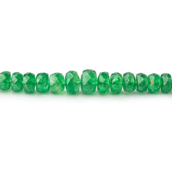 2.5-5.5mm Tsavorite Garnet Faceted Rondelle Beads 16 inch 184 pieces AA (ONLINE ORDER ONLY)