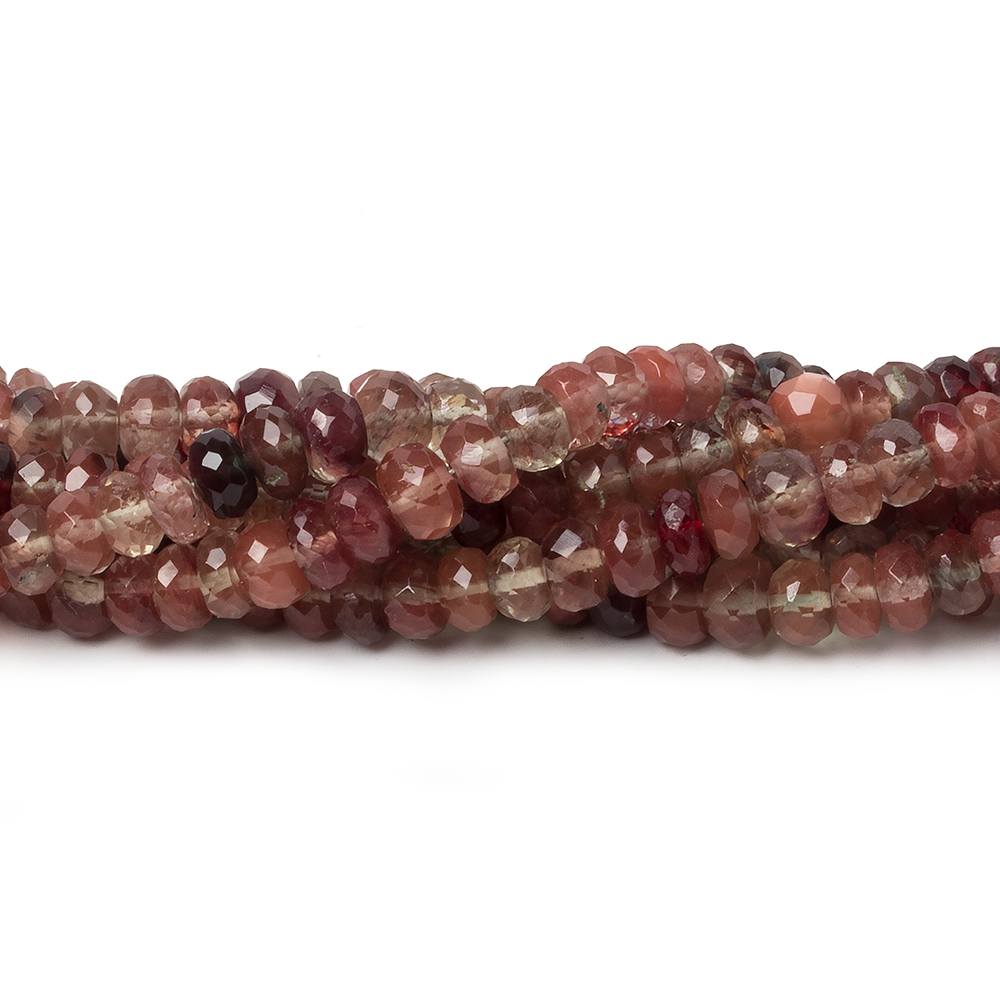 2.5-5mm Andesine Faceted Rondelle Beads 18 inch 210 pieces (ONLINE ORDER ONLY)